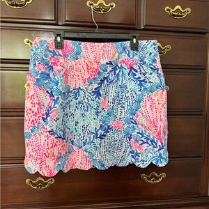 Vibrant Pink and Blue Women's Skirt